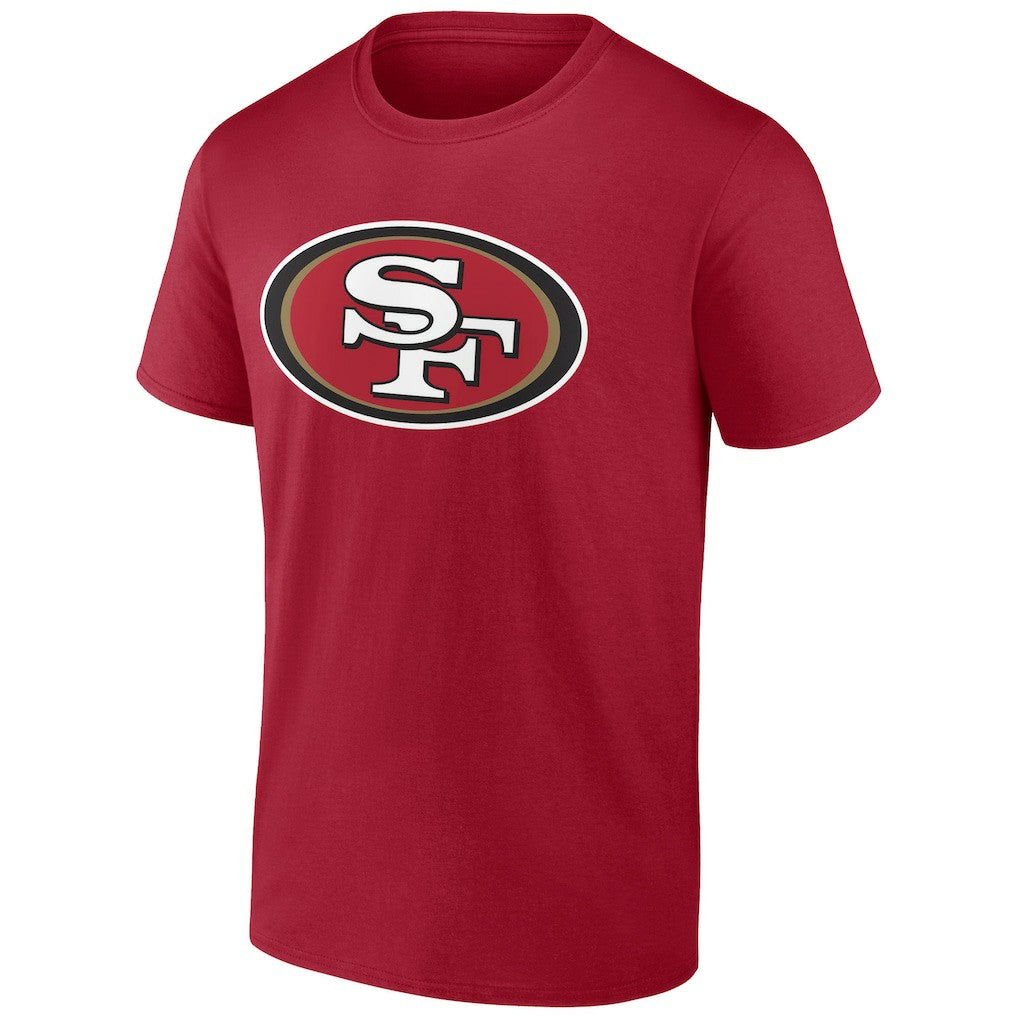 Christian McCaffrey San Francisco 49ers Player Icon Name & Number T-Shirt Scarlet