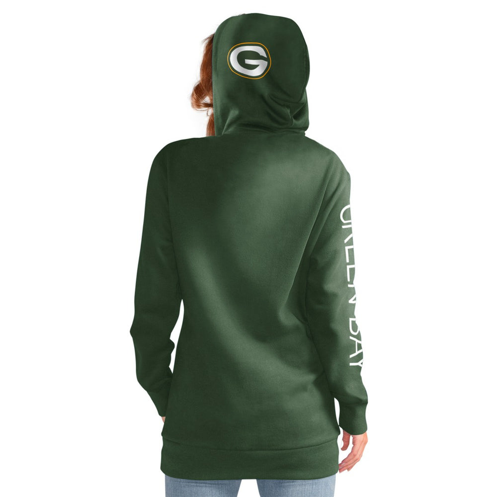 Green Bay Packers G-III 4Her by Carl Banks Women's Extra Inning Pullover Hoodie Green
