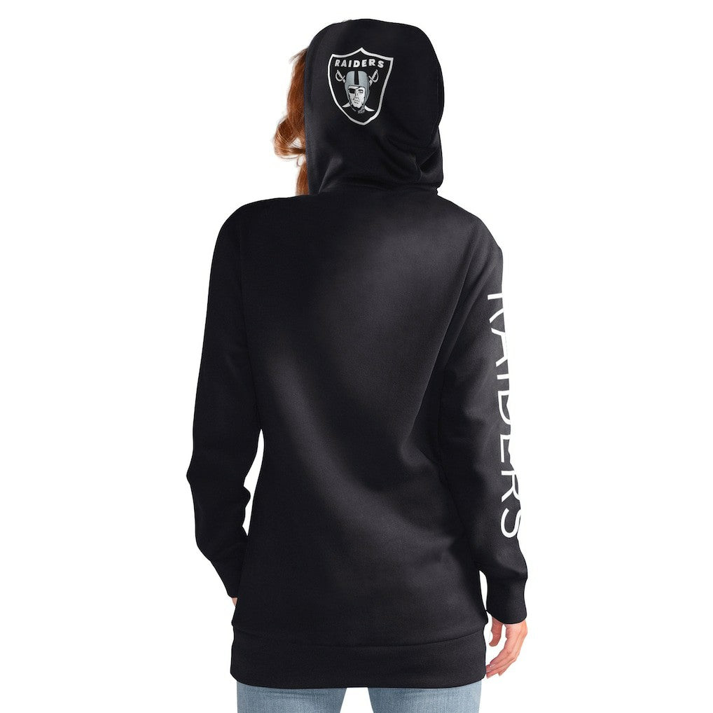 Las Vegas Raiders G-III 4Her by Carl Banks Women's Extra Inning Pullover Hoodie Black