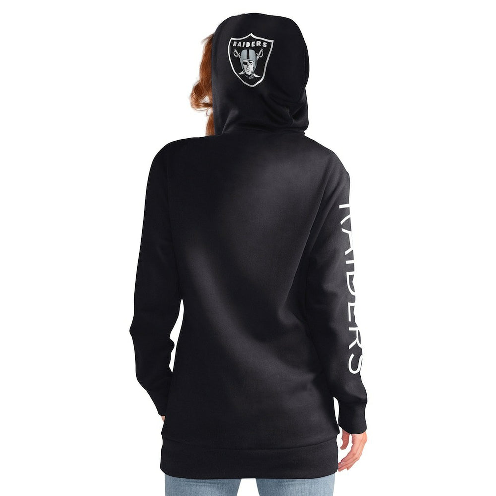 Las Vegas Raiders G-III 4Her by Carl Banks Women's Extra Inning Pullover Hoodie Black
