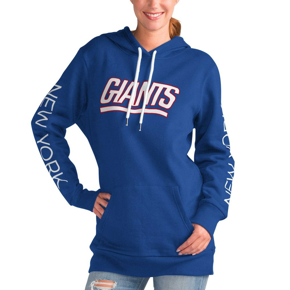 New York Giants G-III 4Her by Carl Banks Women's Extra Inning Pullover Hoodie Royal