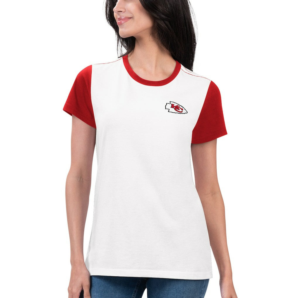 Kansas City Chiefs G-III 4Her by Carl Banks Women's Fashion Illustration T-Shirt White/Red