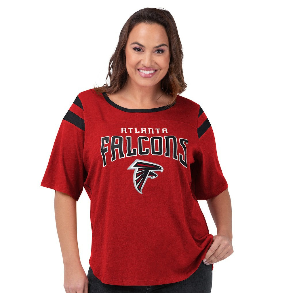 Atlanta Falcons G-III 4Her by Carl Banks Women's Plus Size Linebacker T-Shirt Red