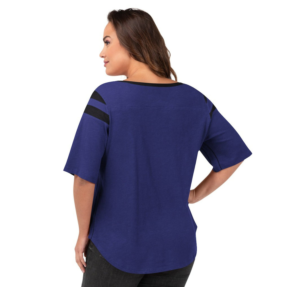 Baltimore Ravens G-III 4Her by Carl Banks Women's Plus Size Linebacker T-Shirt Purple