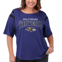 Baltimore Ravens G-III 4Her by Carl Banks Women's Plus Size Linebacker T-Shirt Purple