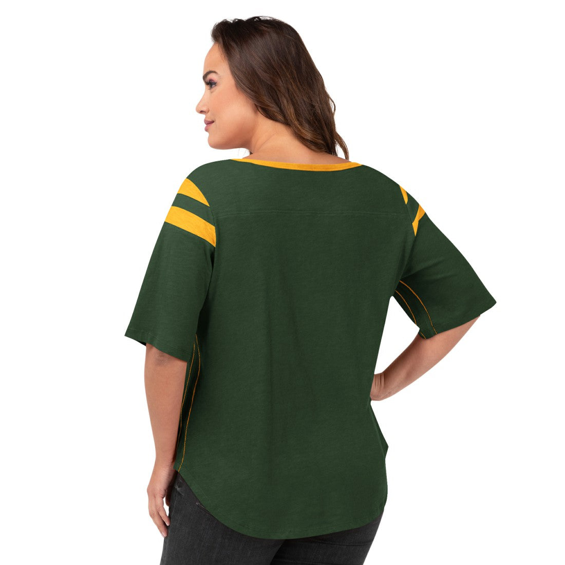 Green Bay Packers G-III 4Her by Carl Banks Women's Plus Size Linebacker T-Shirt Green