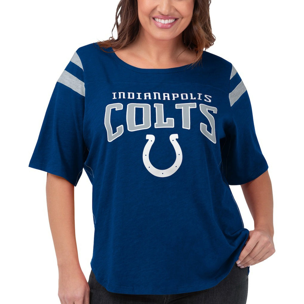 Indianapolis Colts G-III 4Her by Carl Banks Women's Plus Size Linebacker T-Shirt Royal