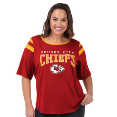 Kansas City Chiefs G-III 4Her by Carl Banks Women's Plus Size Linebacker T-Shirt Red