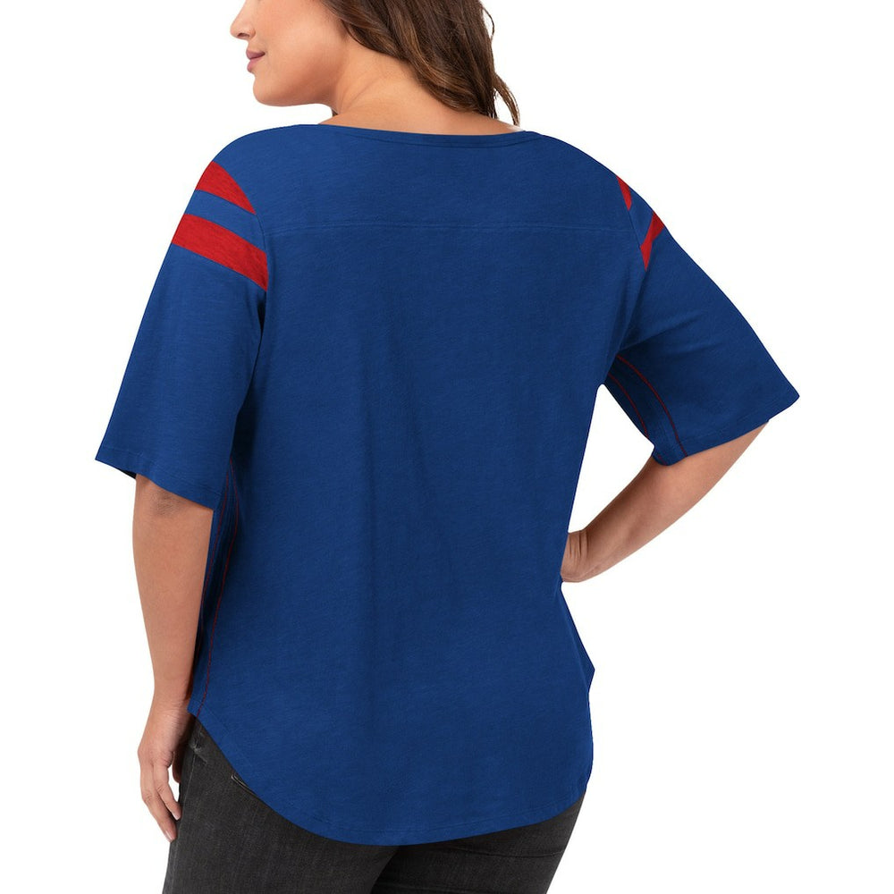 New York Giants G-III 4Her by Carl Banks Women's Plus Size Linebacker T-Shirt Royal