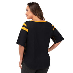 Pittsburgh Steelers G-III 4Her by Carl Banks Women's Plus Size Linebacker T-Shirt Black