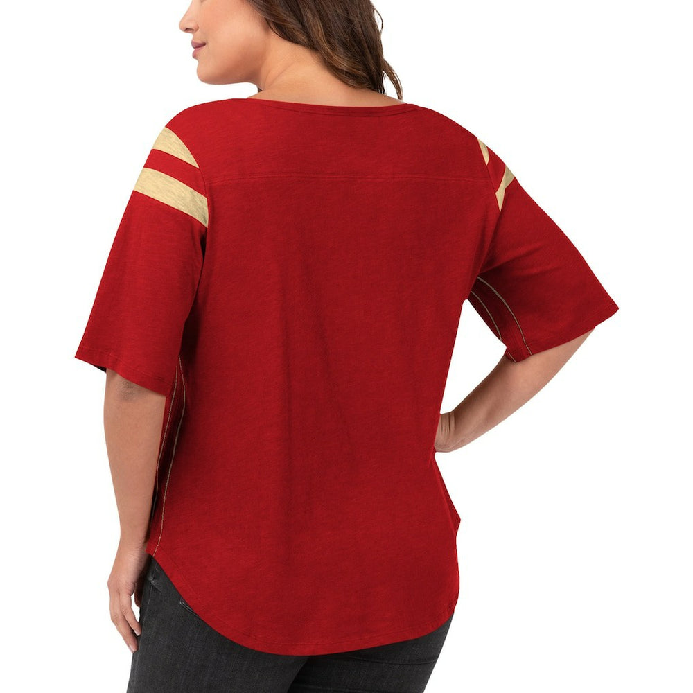 San Francisco 49ers G-III 4Her by Carl Banks Women's Plus Size Linebacker T-Shirt Red