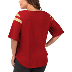 San Francisco 49ers G-III 4Her by Carl Banks Women's Plus Size Linebacker T-Shirt Red