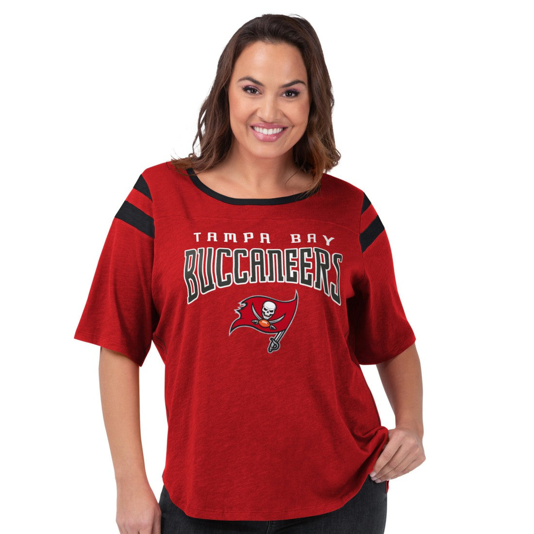 Tampa Bay Buccaneers G-III 4Her by Carl Banks Women's Plus Size Linebacker T-Shirt Red