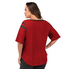 Tampa Bay Buccaneers G-III 4Her by Carl Banks Women's Plus Size Linebacker T-Shirt Red