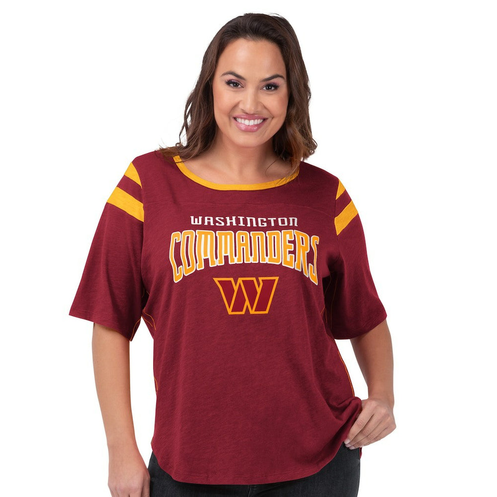 Washington Commanders G-III 4Her by Carl Banks Women's Plus Size Linebacker T-Shirt Burgundy
