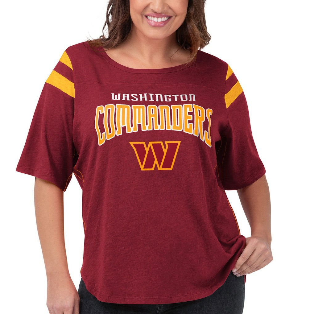 Washington Commanders G-III 4Her by Carl Banks Women's Plus Size Linebacker T-Shirt Burgundy