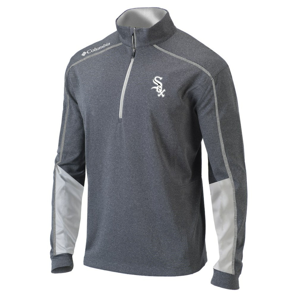 Chicago White Sox Columbia Omni-Wick Shotgun 2.0 Quarter-Zip Pullover Top - Charcoal/White Pullover