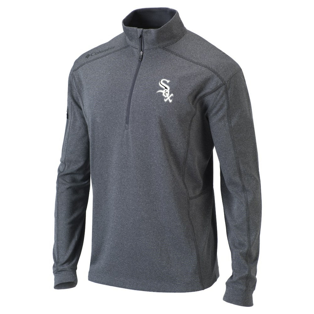 Chicago White Sox Columbia Omni-Wick Shotgun Quarter-Zip Pullover Top - Heather Gray Pullover