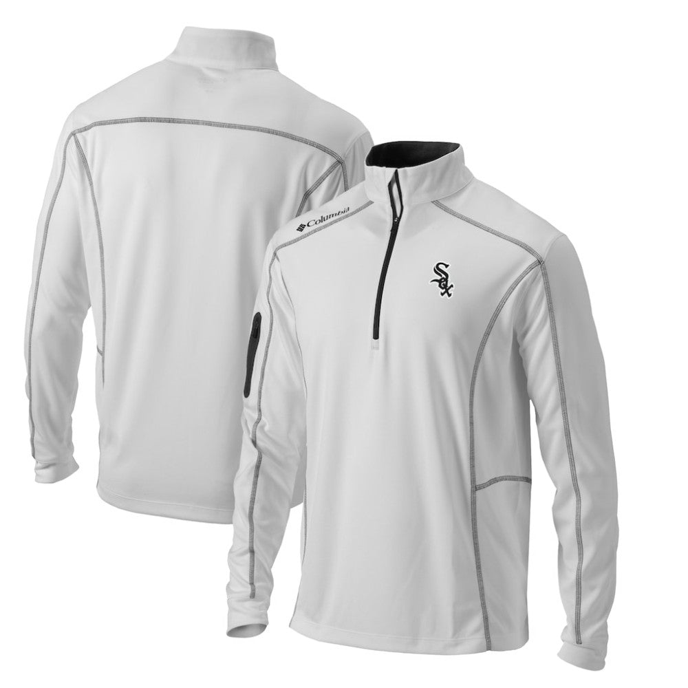 Chicago White Sox Columbia Omni-Wick Shotgun Quarter-Zip Pullover Top - White Pullover