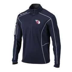 Cleveland Guardians Columbia Omni-Wick Shotgun Quarter-Zip Pullover Top - Navy Pullover