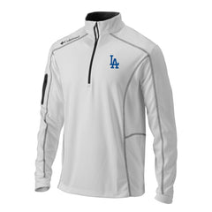 Los Angeles Dodgers Columbia Omni-Wick Shotgun Quarter-Zip Pullover Top - White Pullover
