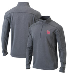 St. Louis Cardinals Columbia Omni-Wick Shotgun Quarter-Zip Pullover Top - Heather Gray Pullover