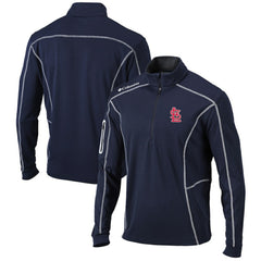 St. Louis Cardinals Columbia Omni-Wick Shotgun Quarter-Zip Pullover Top - Navy Pullover
