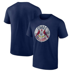 St. Louis Cardinals Hometown Collection Vintage Cards T-Shirt - Navy T-shirts