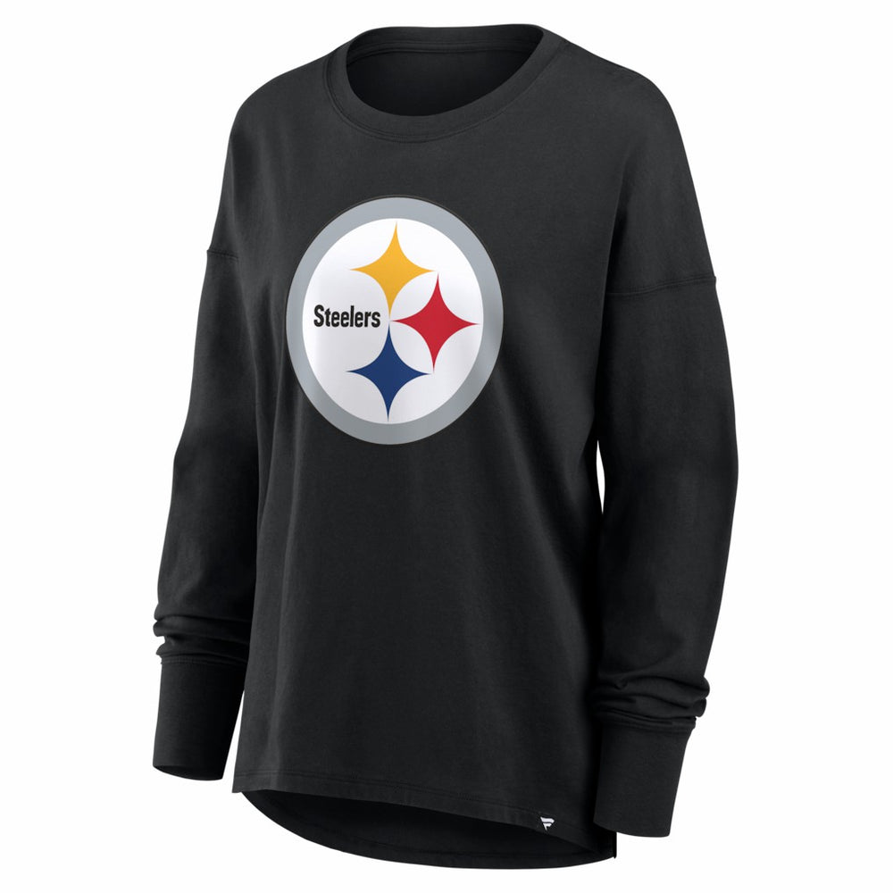 Pittsburgh Steelers Women's Essential Long Sleeve T-Shirt Black