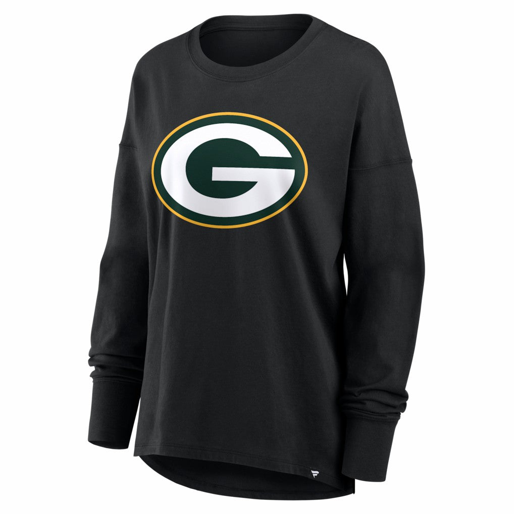 Green Bay Packers Women's Essential Long Sleeve T-Shirt Black