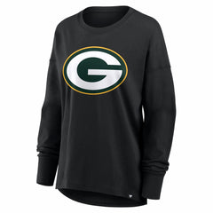 Green Bay Packers Women's Essential Long Sleeve T-Shirt Black