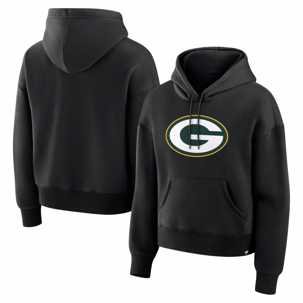 Green Bay Packers Women's Essential Legacy Hoodie Black