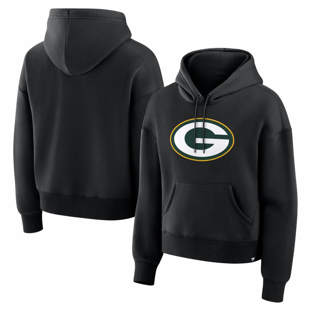 Green Bay Packers Women's Essential Legacy Hoodie Black