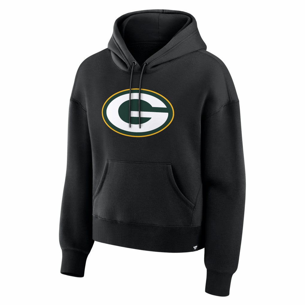 Green Bay Packers Women's Essential Legacy Hoodie Black