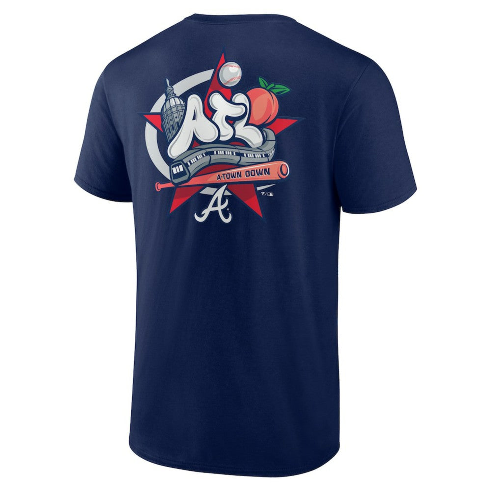 Atlanta Braves Hometown Collection Nice Kicks T-Shirt - Navy T-shirts