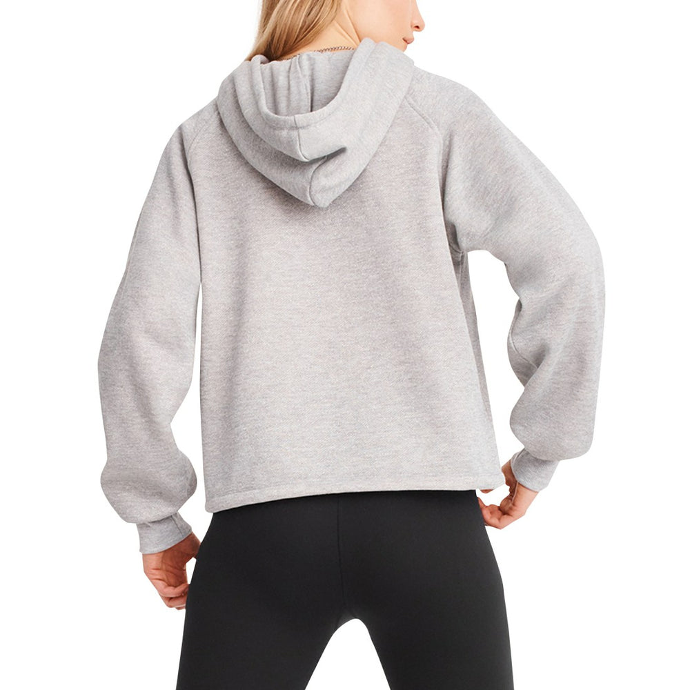 Green Bay Packers DKNY Sport Women's Debbie Dolman Raglan Pullover Hoodie Heather Gray