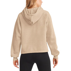 Seattle Seahawks DKNY Sport Women's Debbie Dolman Raglan Pullover Hoodie Cream
