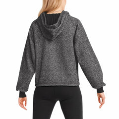 Washington Commanders DKNY Sport Women's Debbie Dolman Raglan Pullover Hoodie Black