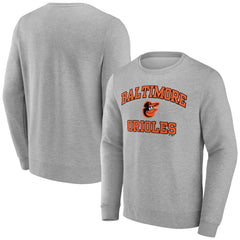 Baltimore Orioles Heart & Soul Pullover Sweatshirt - Heather Gray Pullover