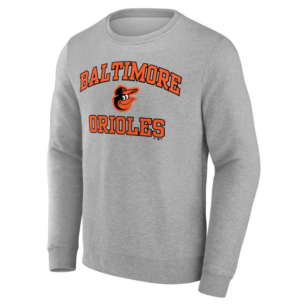 Baltimore Orioles Heart & Soul Pullover Sweatshirt - Heather Gray Pullover