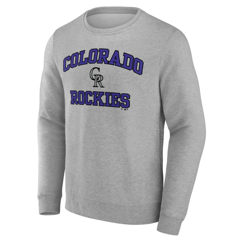 Colorado Rockies Heart & Soul Pullover Sweatshirt - Heather Gray Pullover