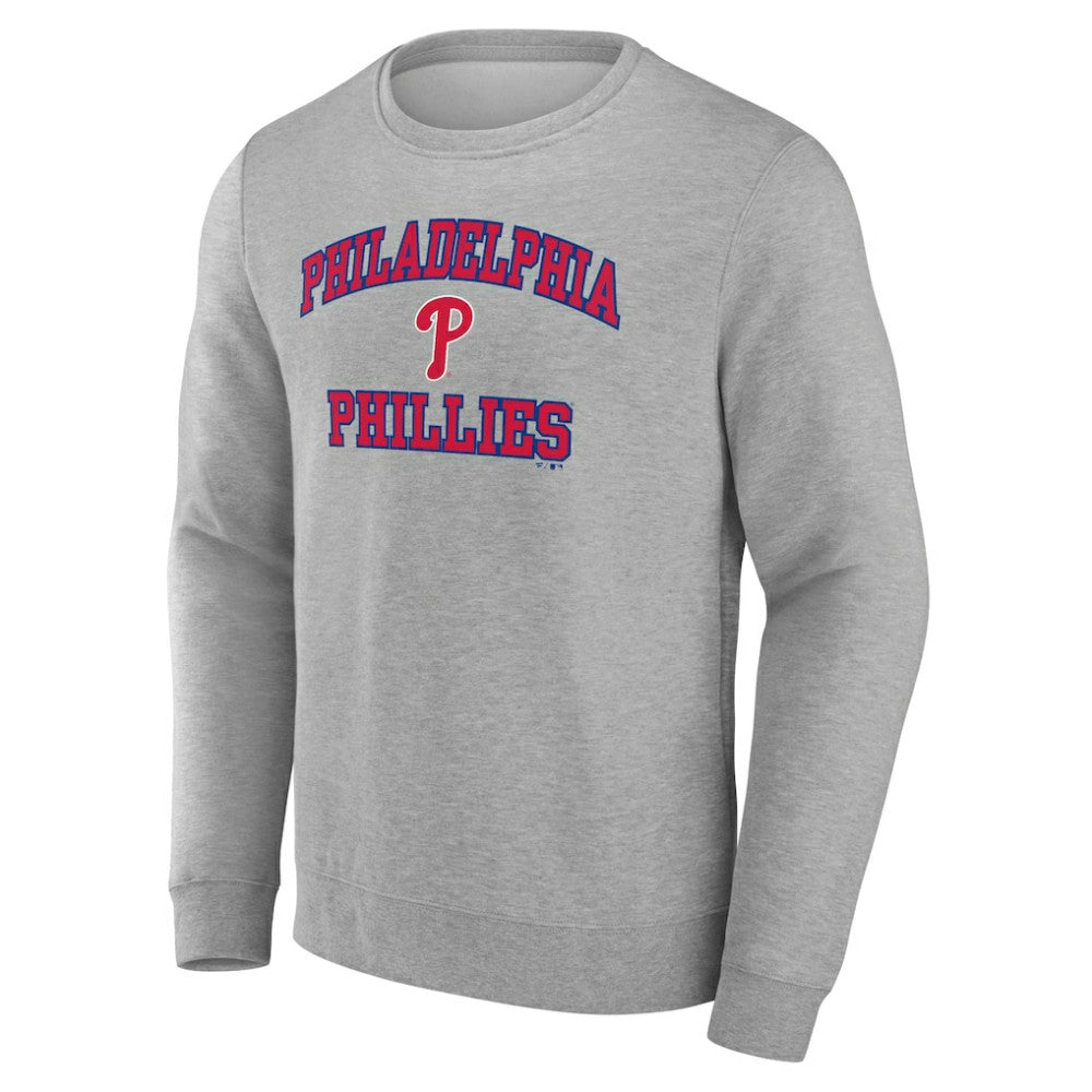 Philadelphia Phillies Heart & Soul Pullover Sweatshirt - Heather Gray Pullover