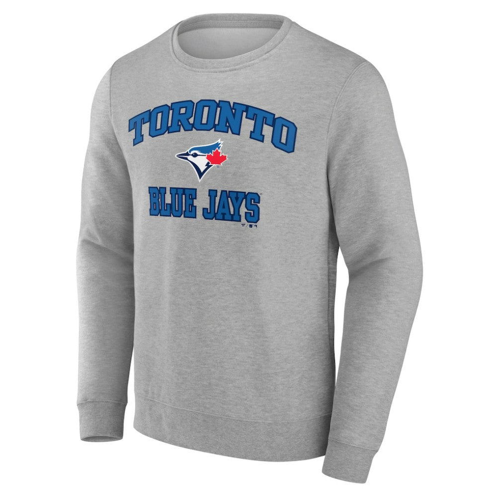 Toronto Blue Jays Heart & Soul Pullover Sweatshirt - Heather Gray Pullover