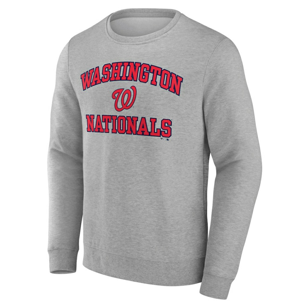 Washington Nationals Heart & Soul Pullover Sweatshirt - Heather Gray Pullover