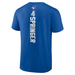 George Springer Toronto Blue Jays Playmaker Name & Number T-Shirt - Royal T-shirts