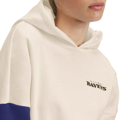 Baltimore Ravens Tommy Hilfiger Women's Harriet Pullover Hoodie Cream/Purple
