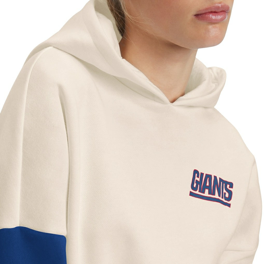 New York Giants Tommy Hilfiger Women's Harriet Pullover Hoodie Cream/Royal