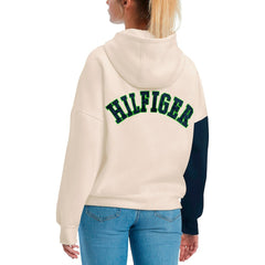Seattle Seahawks Tommy Hilfiger Women's Harriet Pullover Hoodie Cream/Navy
