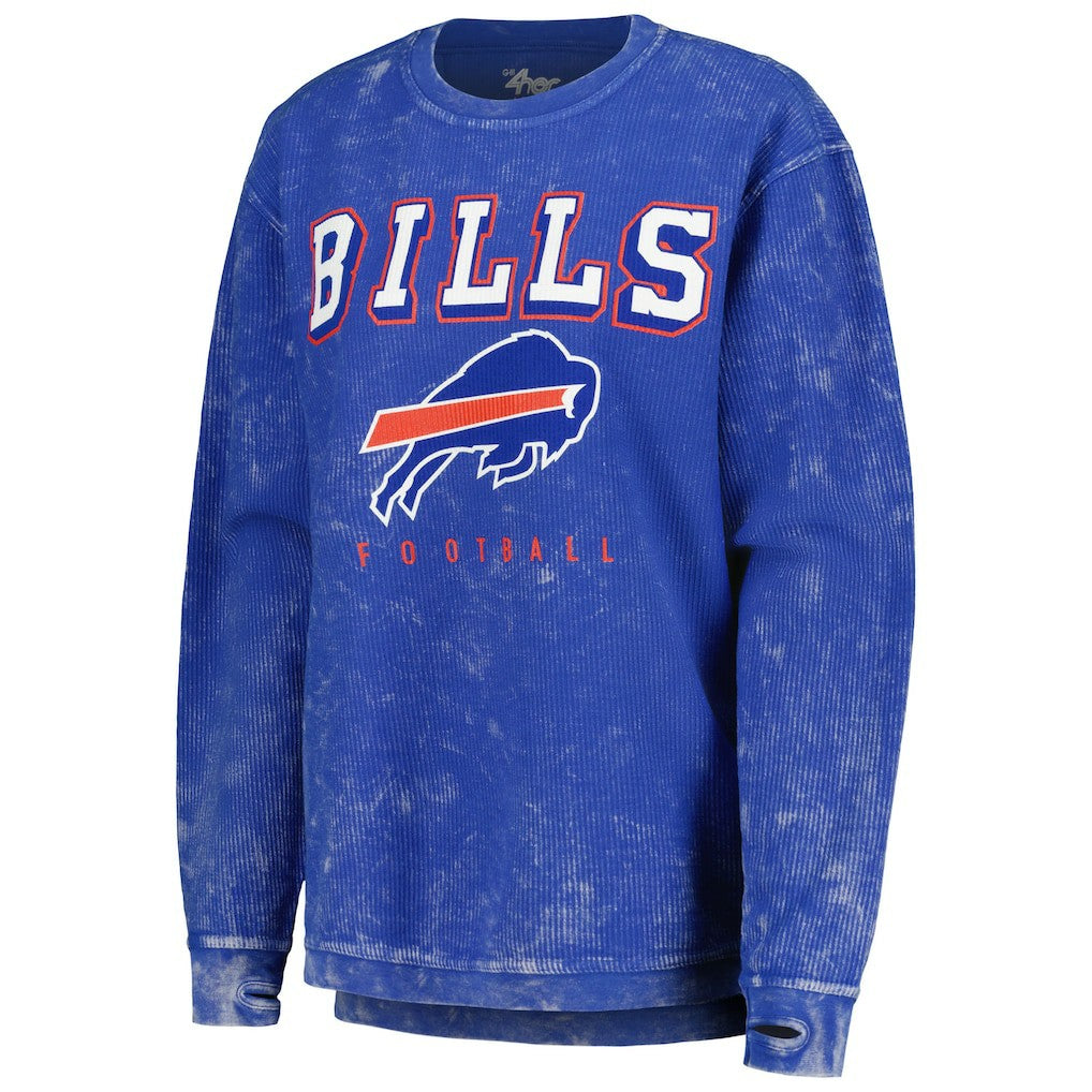 Buffalo Bills G-III 4Her by Carl Banks Women's Comfy Cord Pullover Sweatshirt Royal
