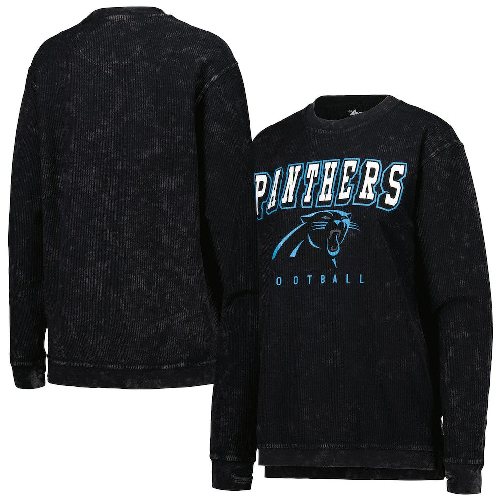 Carolina Panthers G-III 4Her by Carl Banks Women's Comfy Cord Pullover Sweatshirt Black